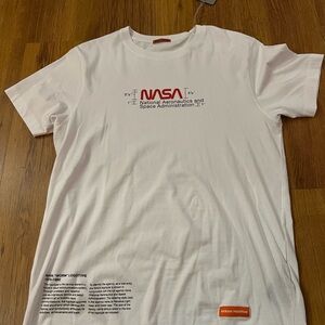 Heron Preston White NASA Logo T-Shirt
